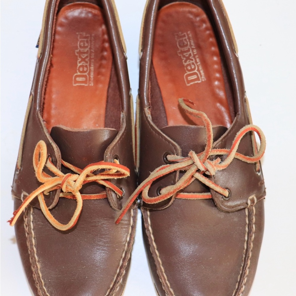 Dexter Brown Leather Boat Shoes Moccasin-Style